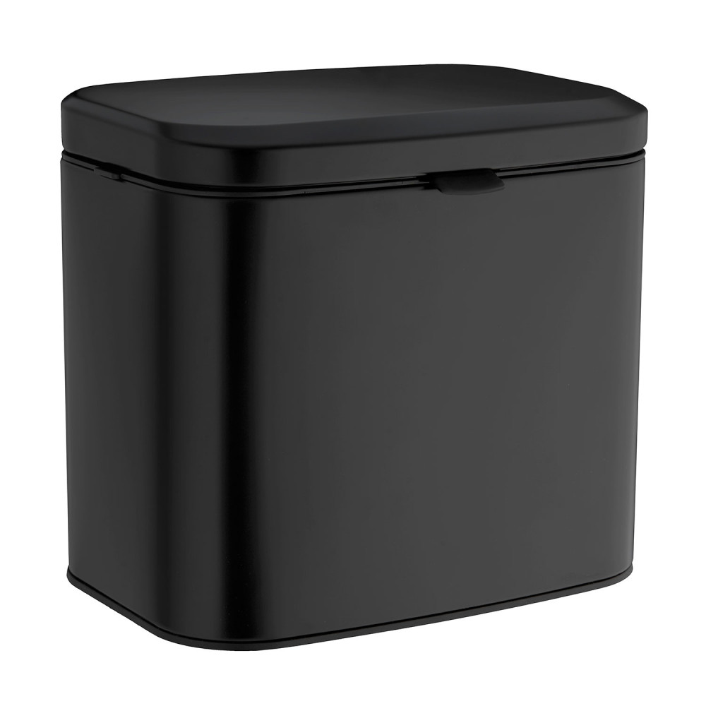 Smedbo Outline Lite 3 Litre Wall Mounted Bin in Matt Black