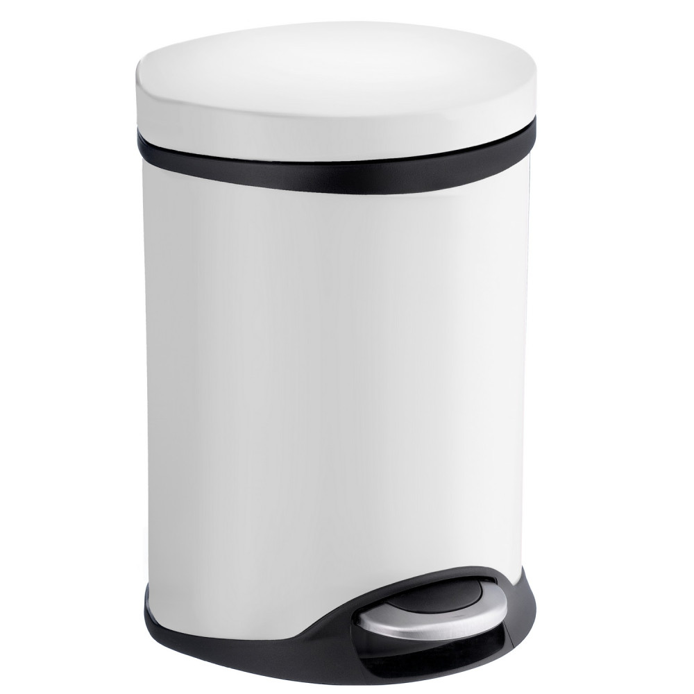 Smedbo Outline Lite 6L Soft Close White Pedal Bin