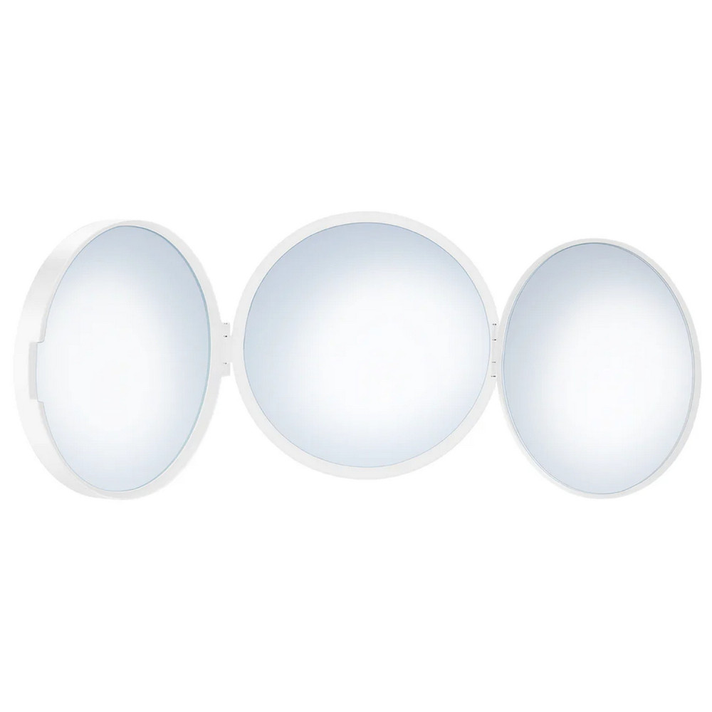 Smedbo Outline Lite White Three Sided Travel Mirror