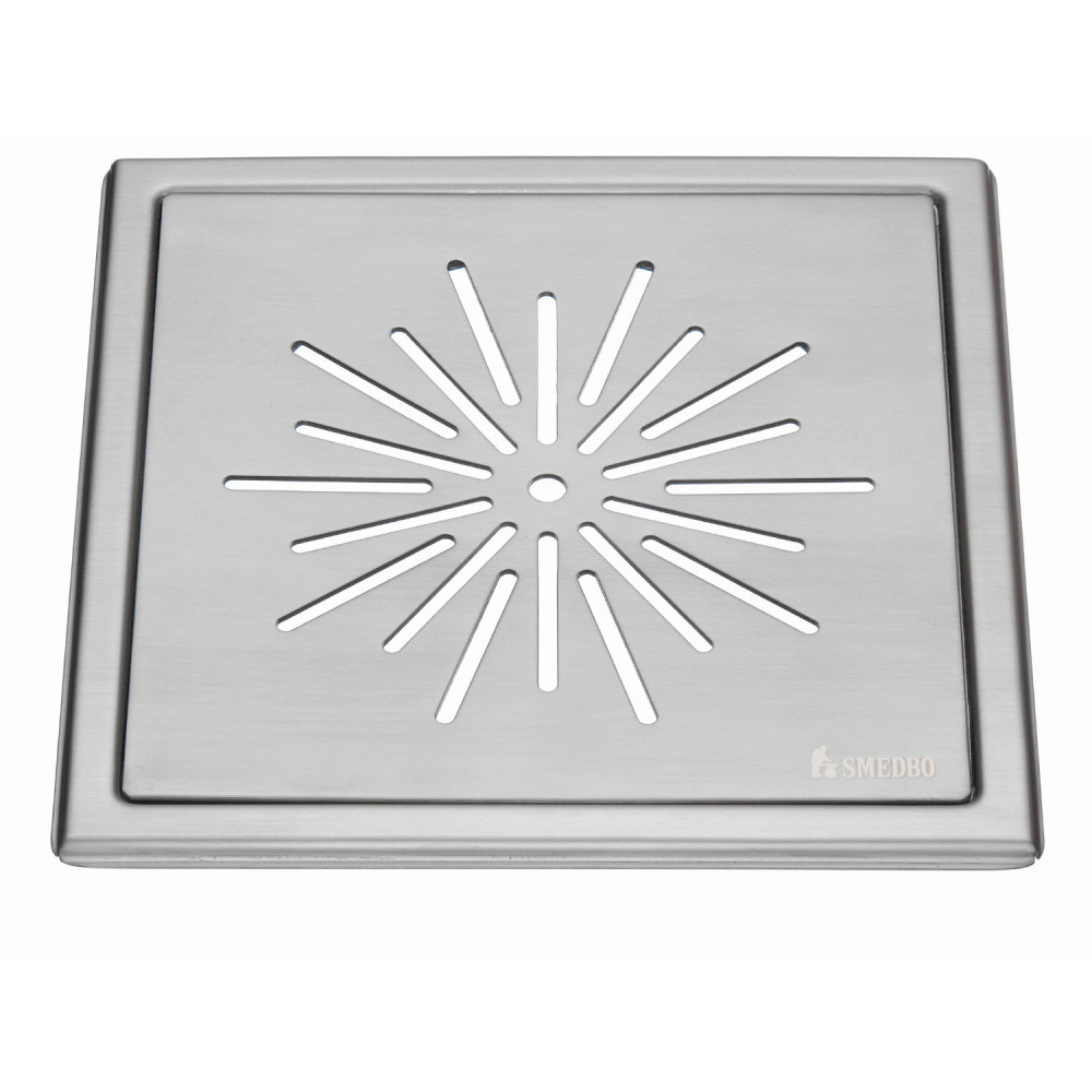 Smedbo Outline Star Brushed Stainless Steel Floor Grating