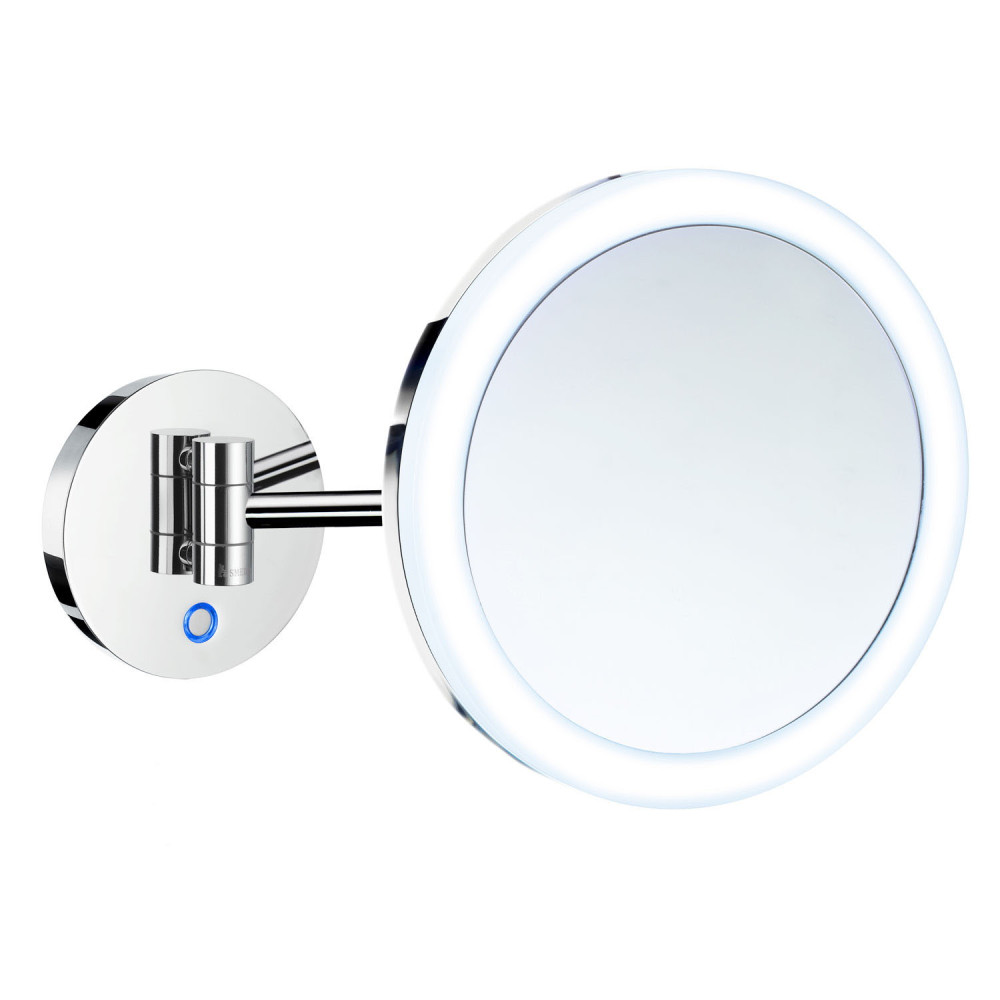 Smedbo Outline Wall Mounted Chrome Mirror with LED Technology