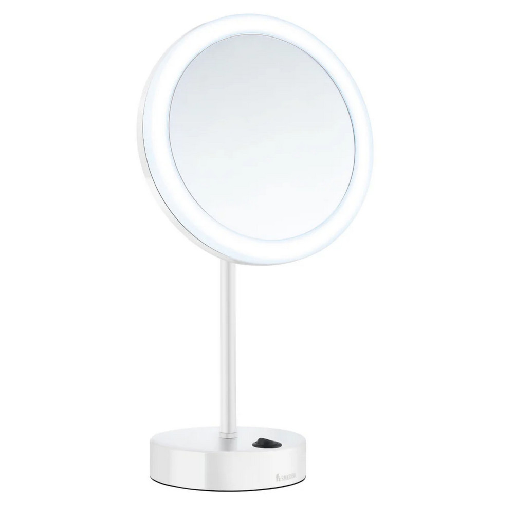 Smedbo Outline White Shaving and Makeup LED Mirror