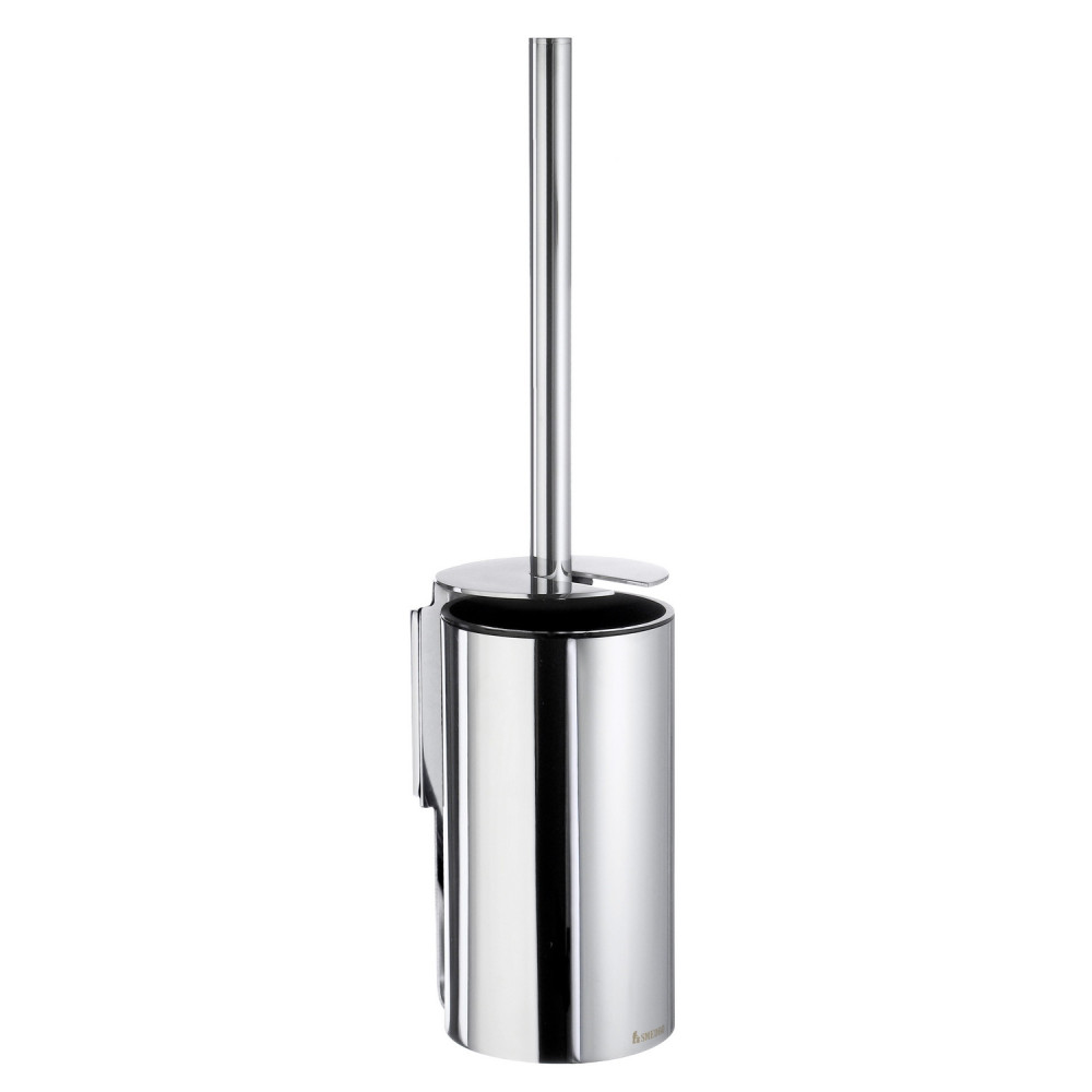 Smedbo Pool Chrome Toilet Brush & Container Wall Mounted
