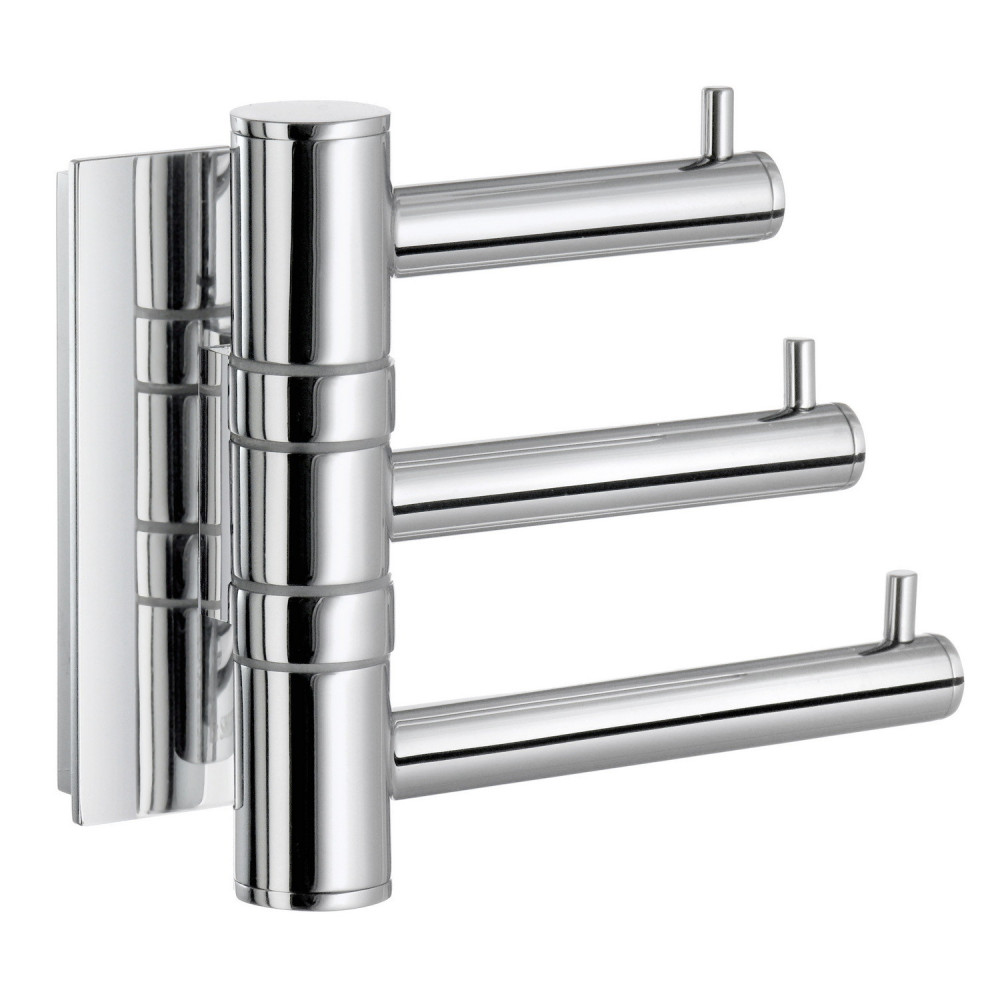 Smedbo Pool Swing Arm Triple Hook Polished Chrome