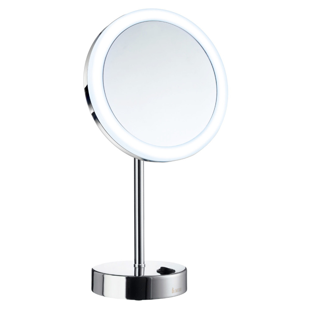 Smedbo Shaving & Make Up Mirror With LED Technology Polished Chrome