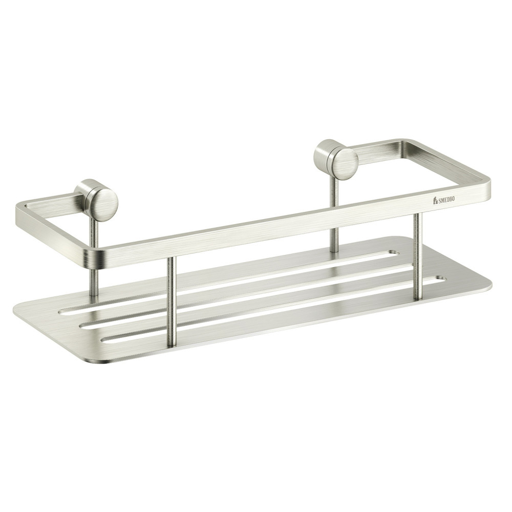 Smedbo Sideline Brushed Nickel Shower Basket