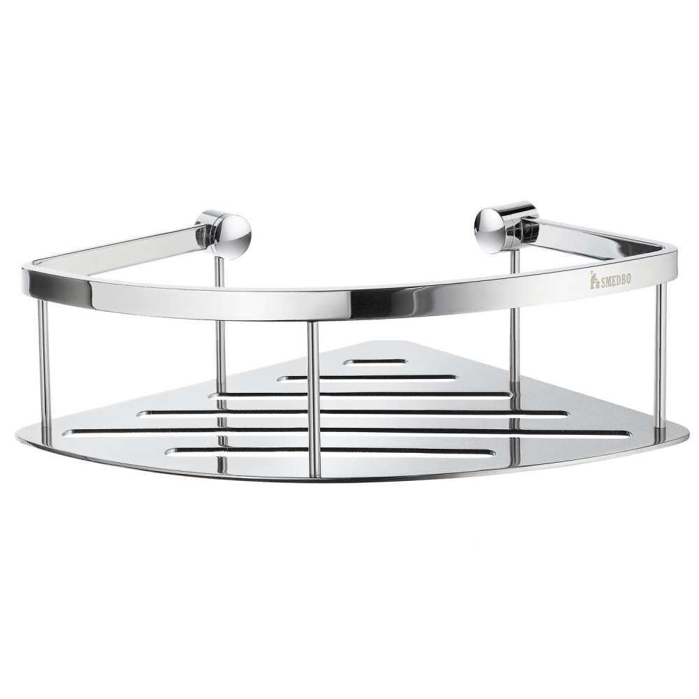 Smedbo Sideline Design Corner Soap Basket Polished Chrome
