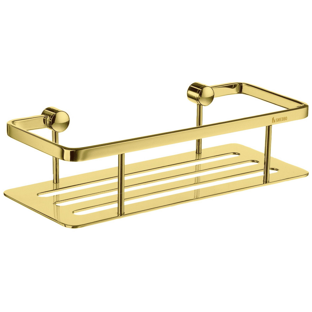 Smedbo Sideline Design Polished Brass Shower Basket