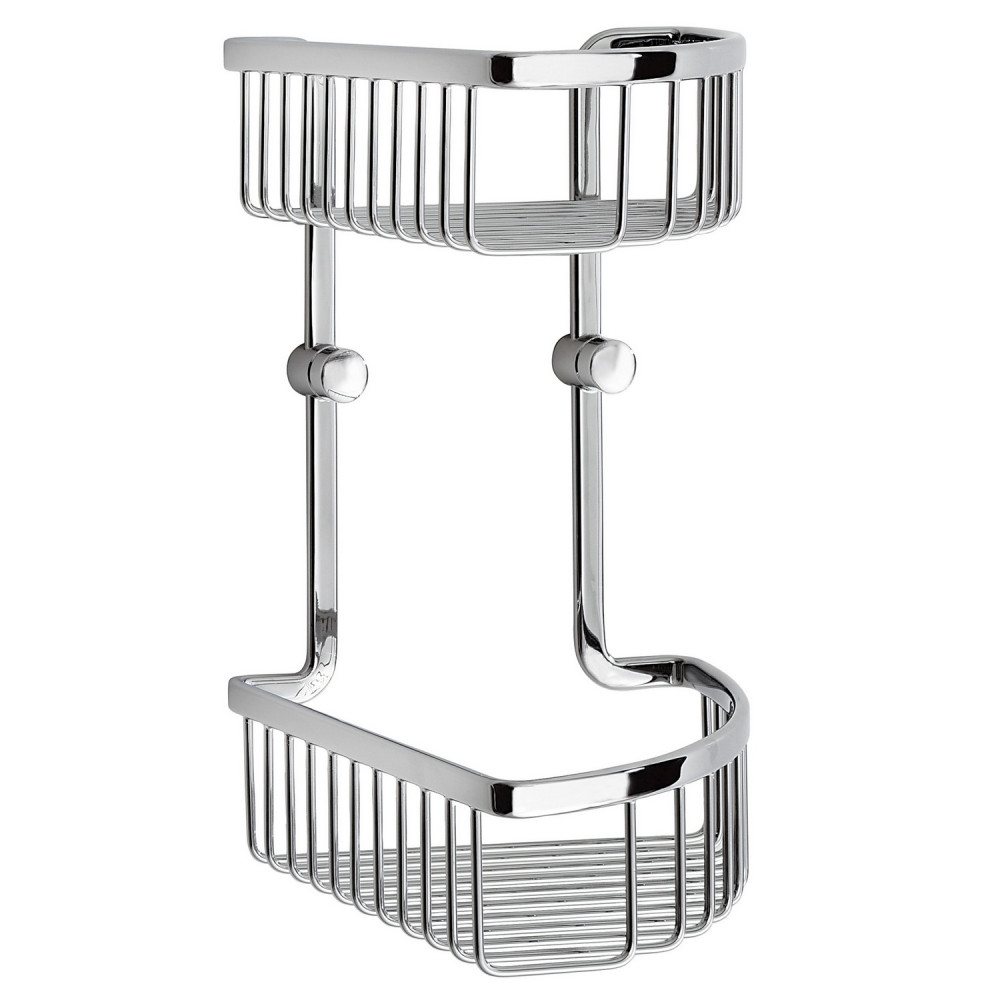Smedbo Sideline Double Corner Shower Basket