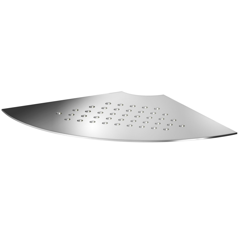 Smedbo Sideline Grout Line Stainless Steel Corner Shelf with Holes