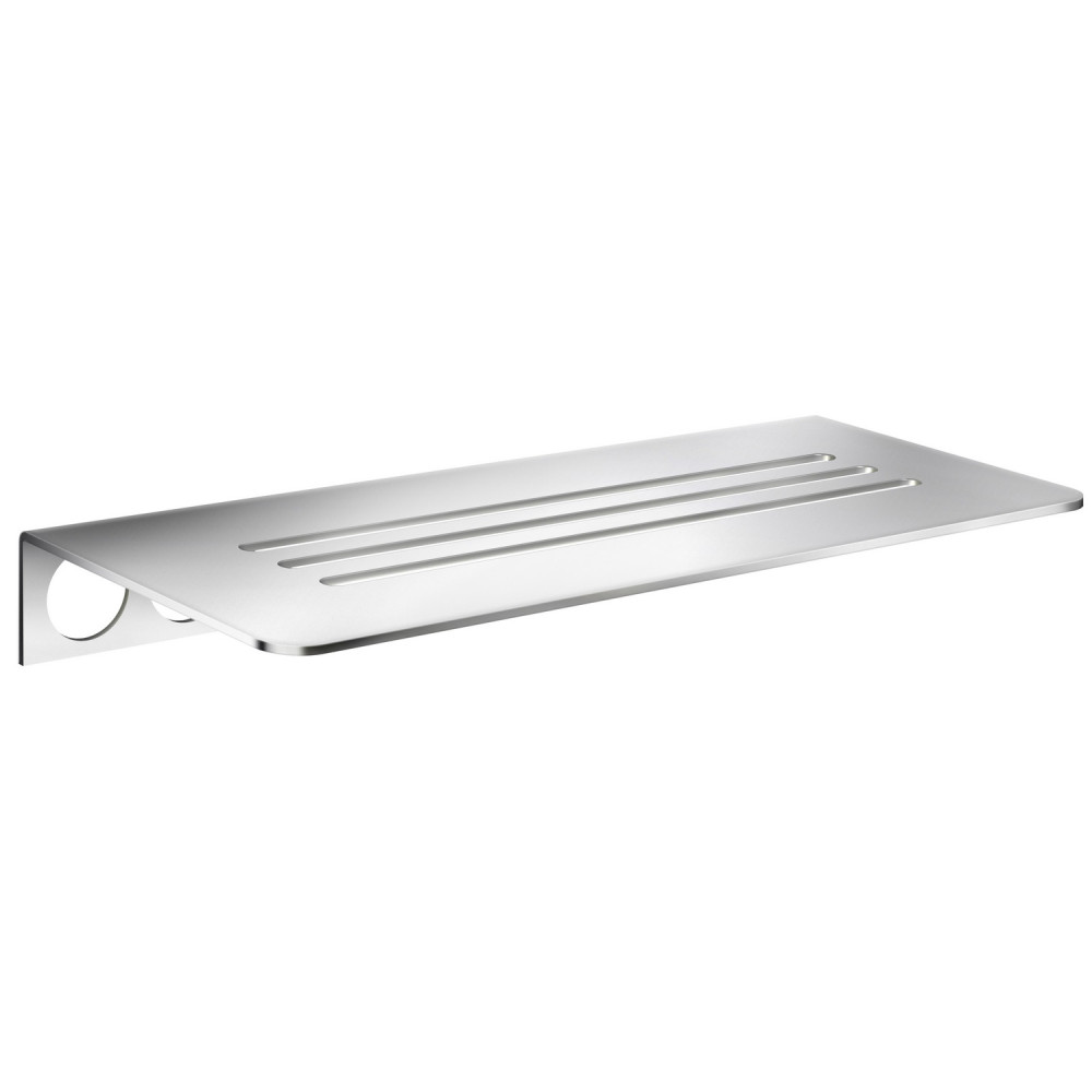 Smedbo Sideline Grout Line Stainless Steel Rectangular Shelf with Lines