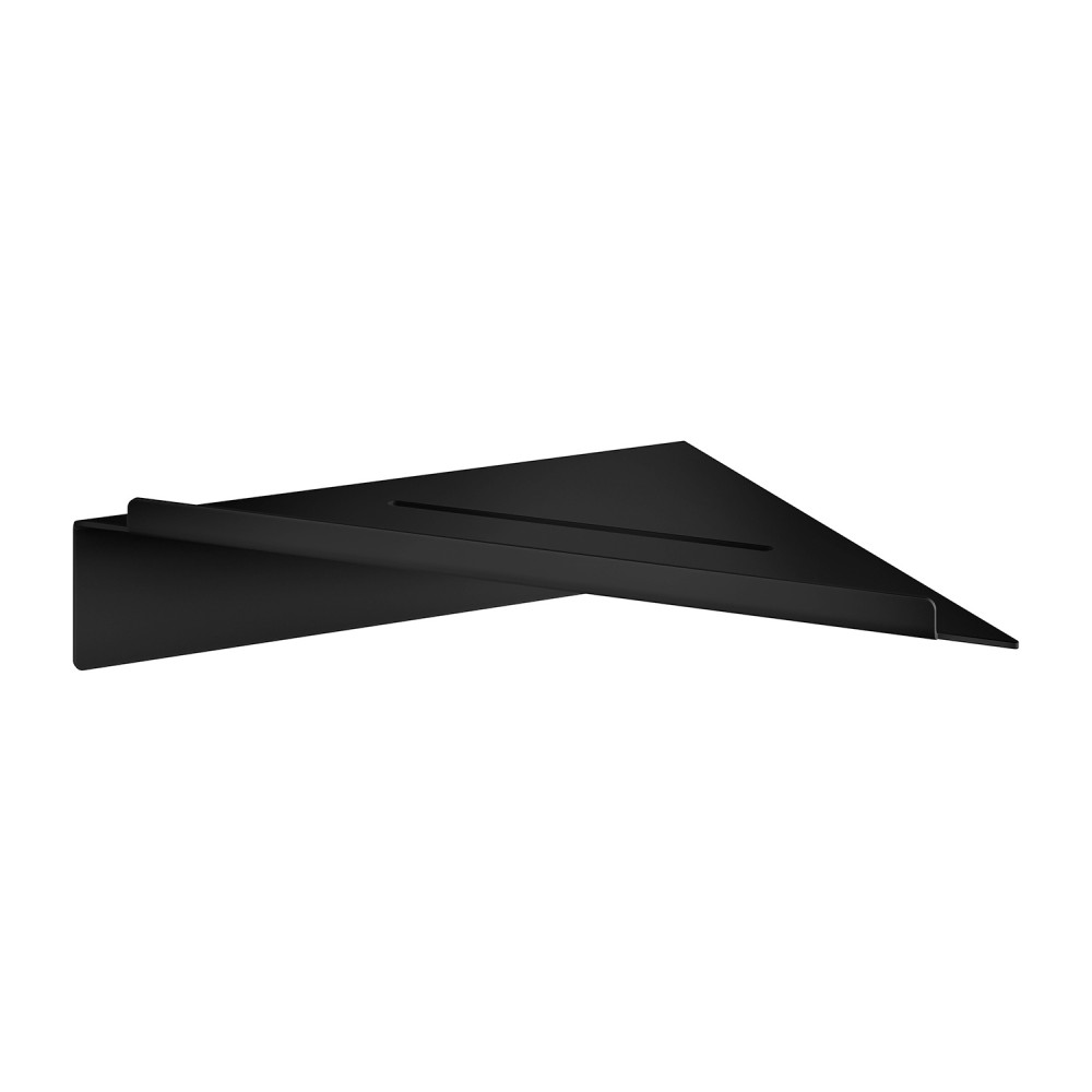 Smedbo Sideline Self Adhesive Black Corner Shower Shelf