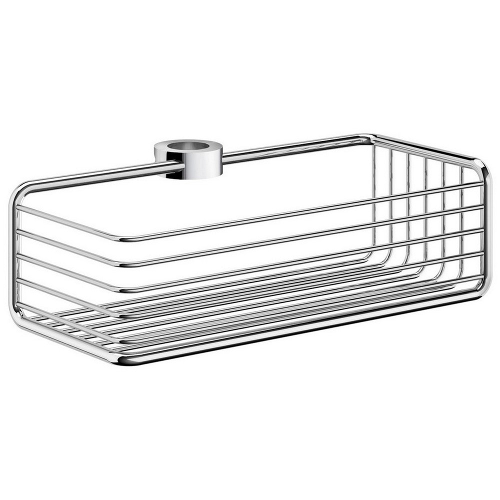 Smedbo Sideline Shower Riser Rail Basket Polished Chrome (1)