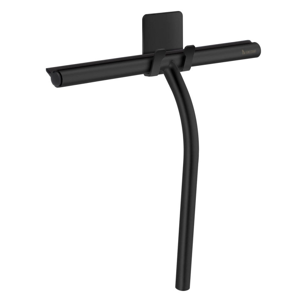 Smedbo Sideline Shower Squeegee With Self Adhesive Hook Black