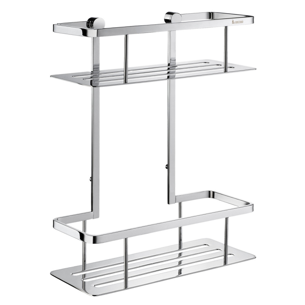 Smedbo Sideline Wall Mounted Double Shower Basket