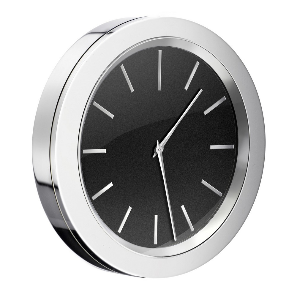 Smedbo Time Chrome and Black 60mm Diameter Clock