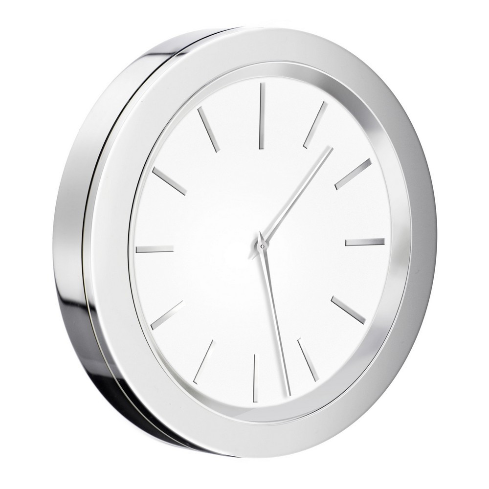 Smedbo Time Chrome and White 60mm Diameter Clock (1)
