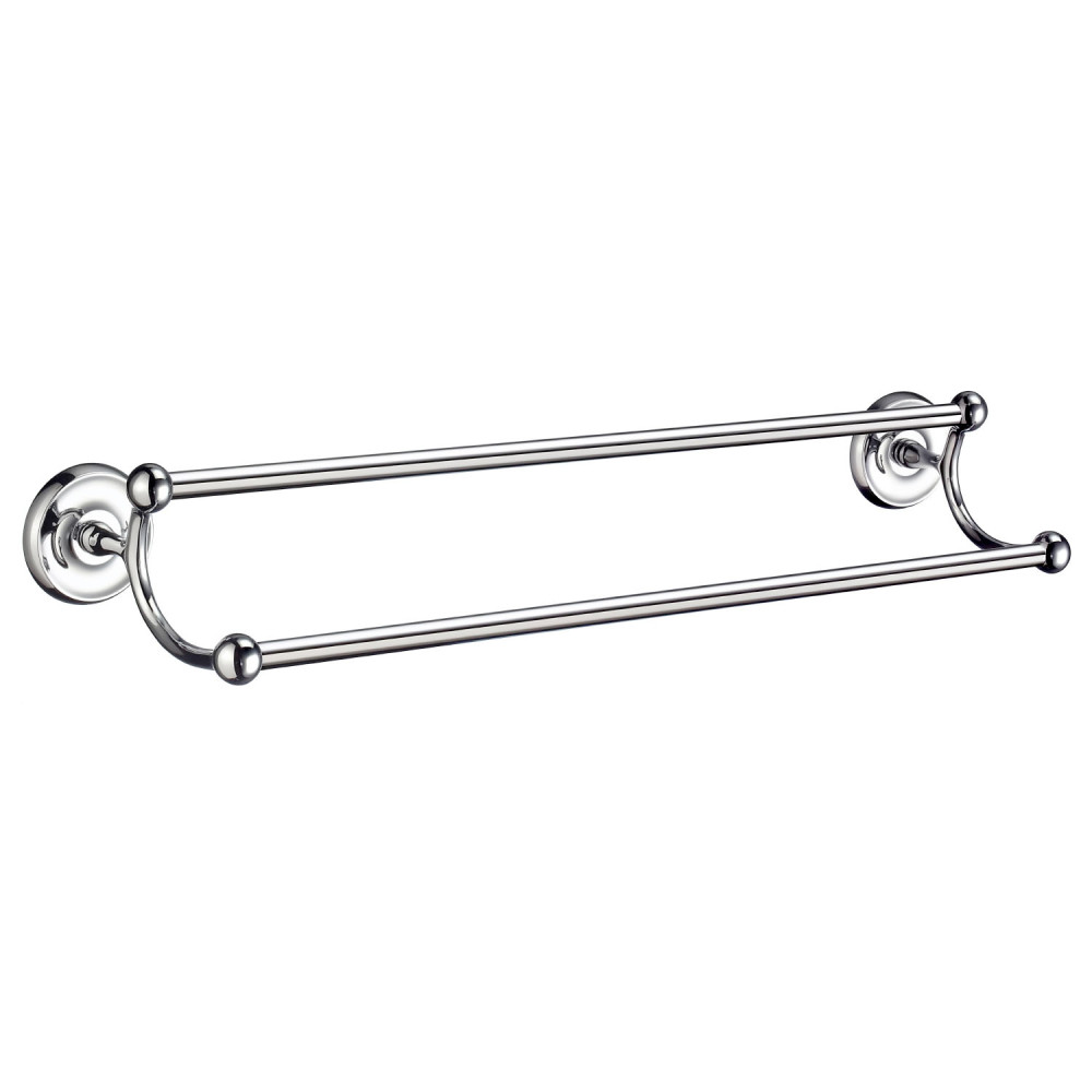 Smedbo Villa Double Towel Rail Polished Chrome