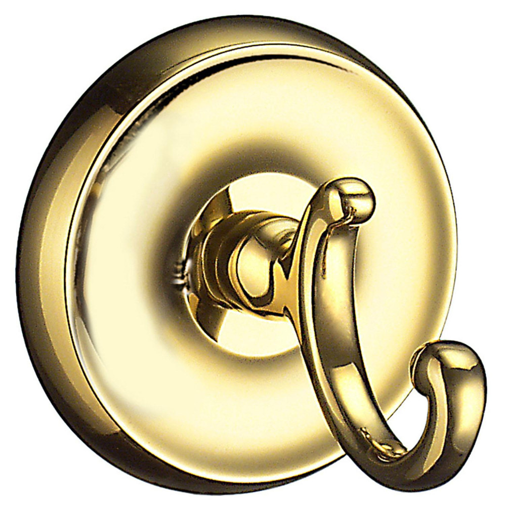 Smedbo Villa Polished Brass 70mm Towel Hook