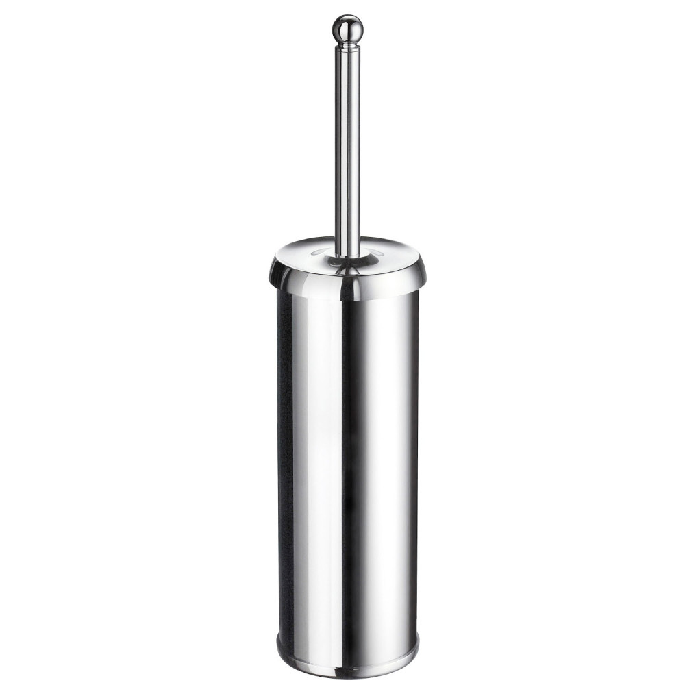 Smedbo Villa Polished Chrome Free Standing Toilet Brush & Container