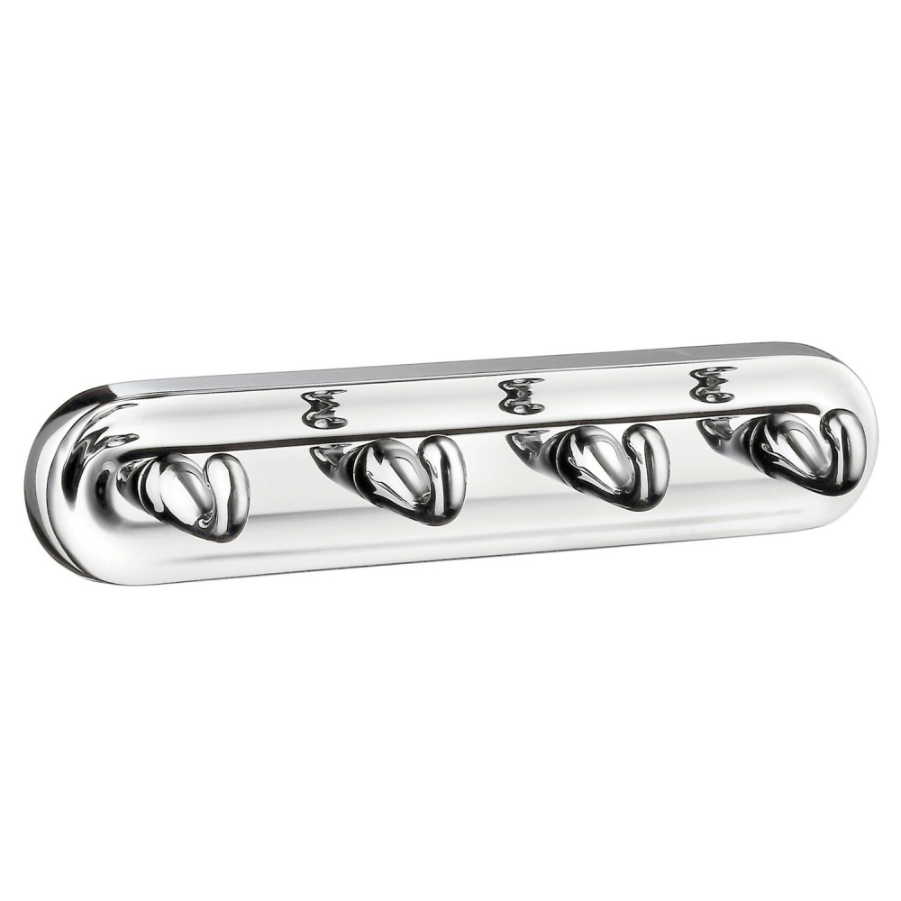 Smedbo House Hair Dryer Holder & Double Towel Hook in Polished Chrome