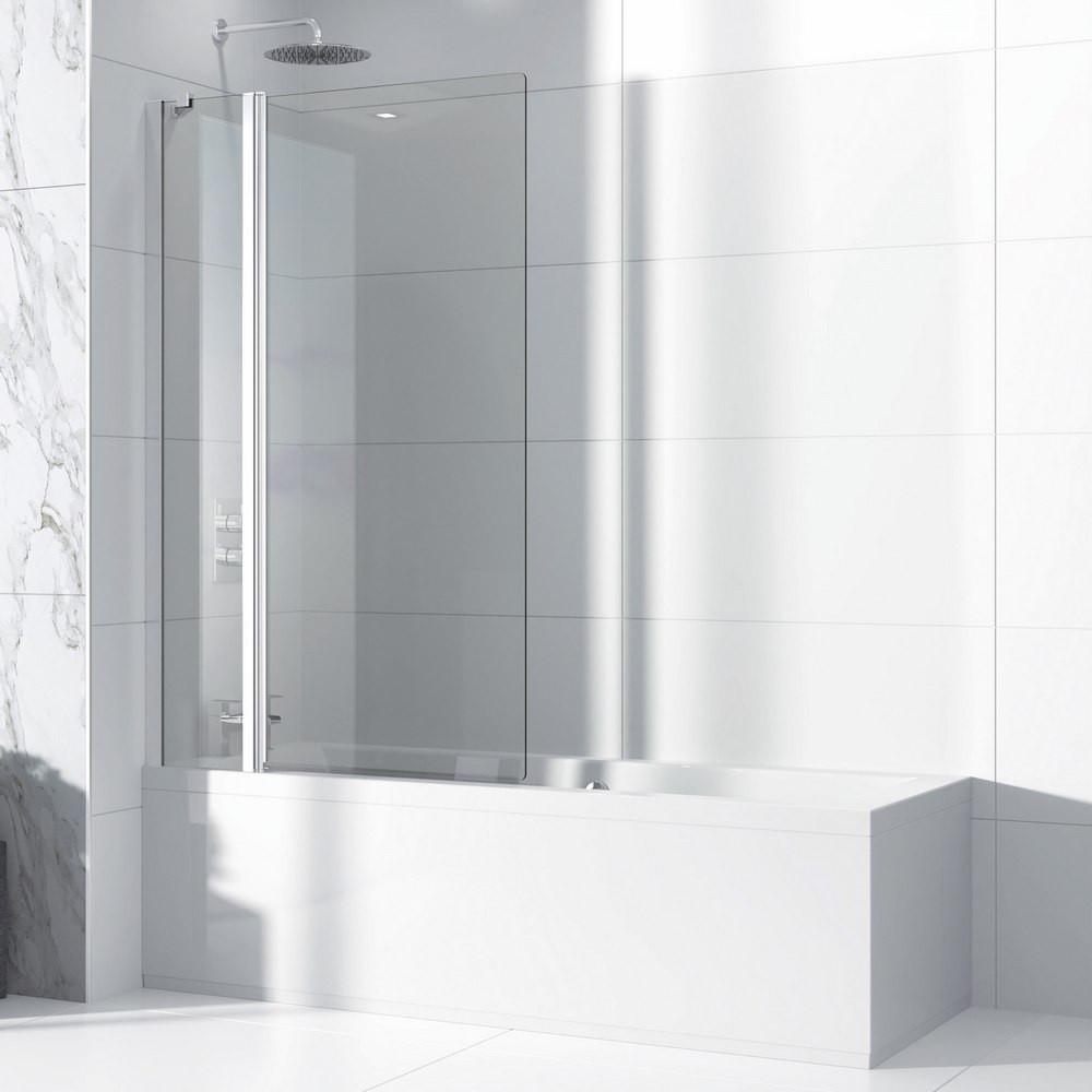 Vantara Thrive 1500 x 979mm Chrome Extended Luxury Bath Screen