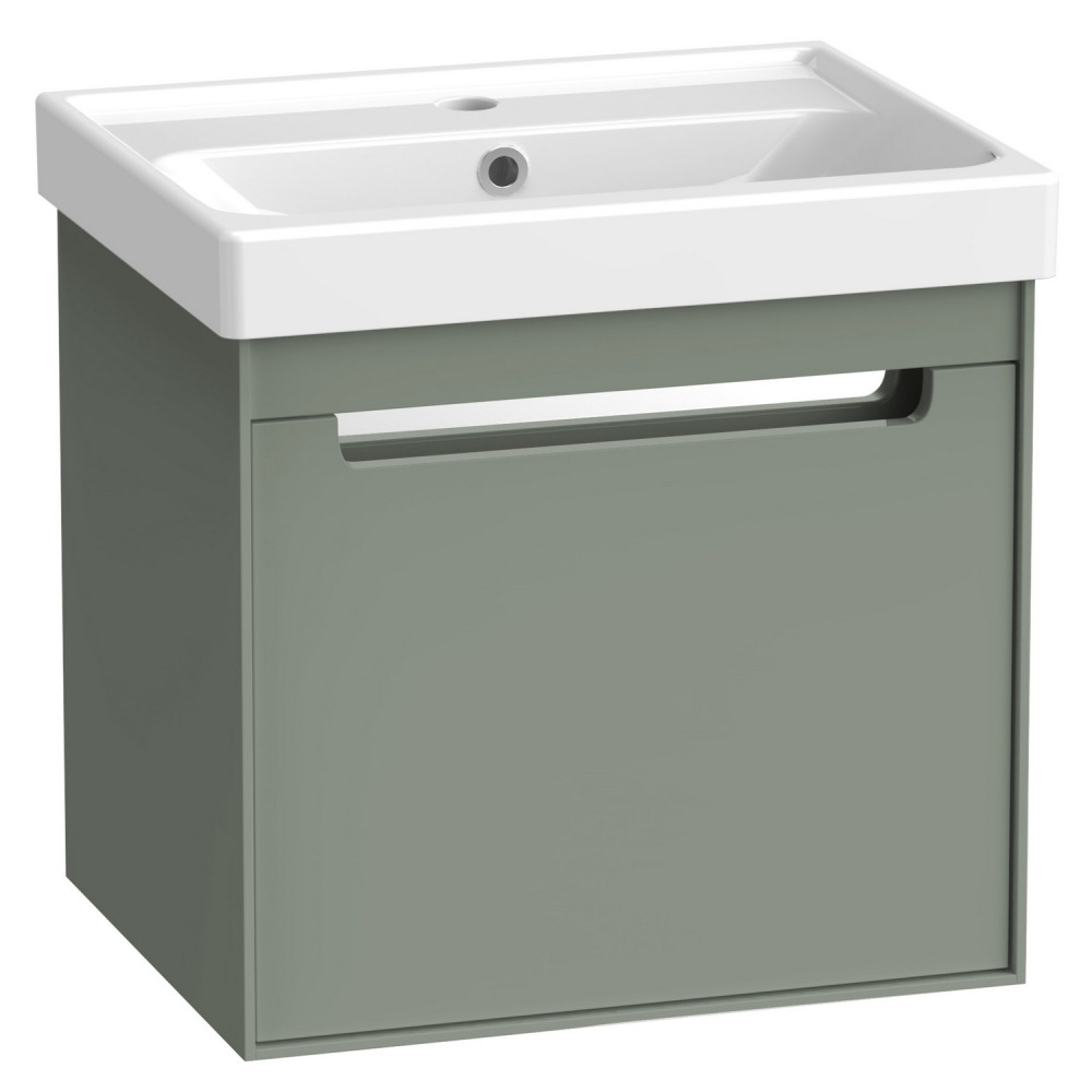 Tavistock Acumen 500mm Matt Laurel Green Wall Hung Vanity Unit and Basin