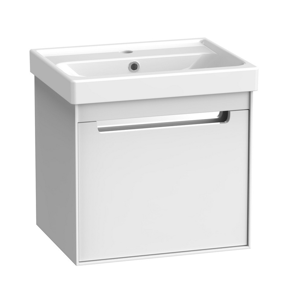 Tavistock Acumen 500mm Wall Mounted Gloss White Vanity Unit and Basin