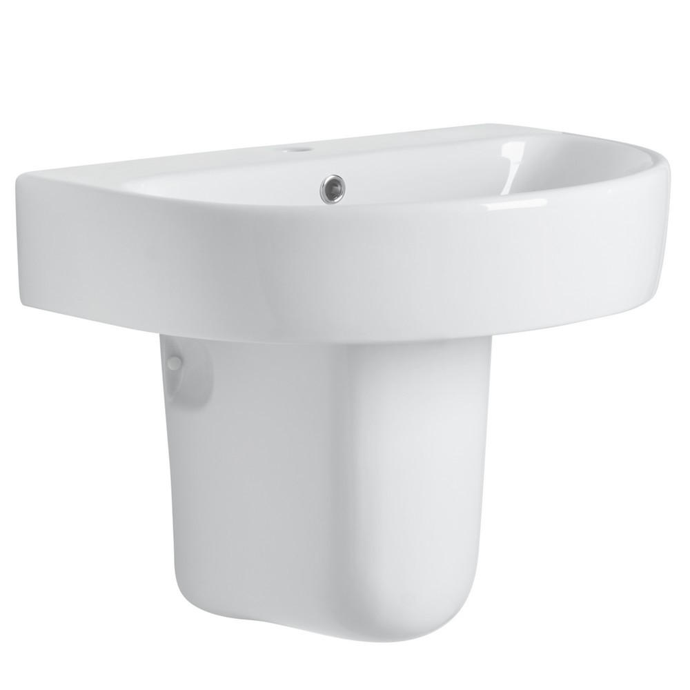 Tavistock Aerial Round 550mm Basin and Semi Pedestal