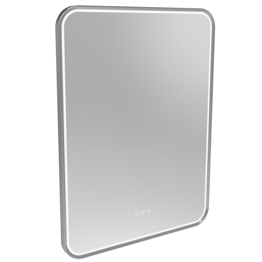 Tavistock Alderbury 600 x 800mm Chrome Illuminated Rectangular Bathroom Mirror
