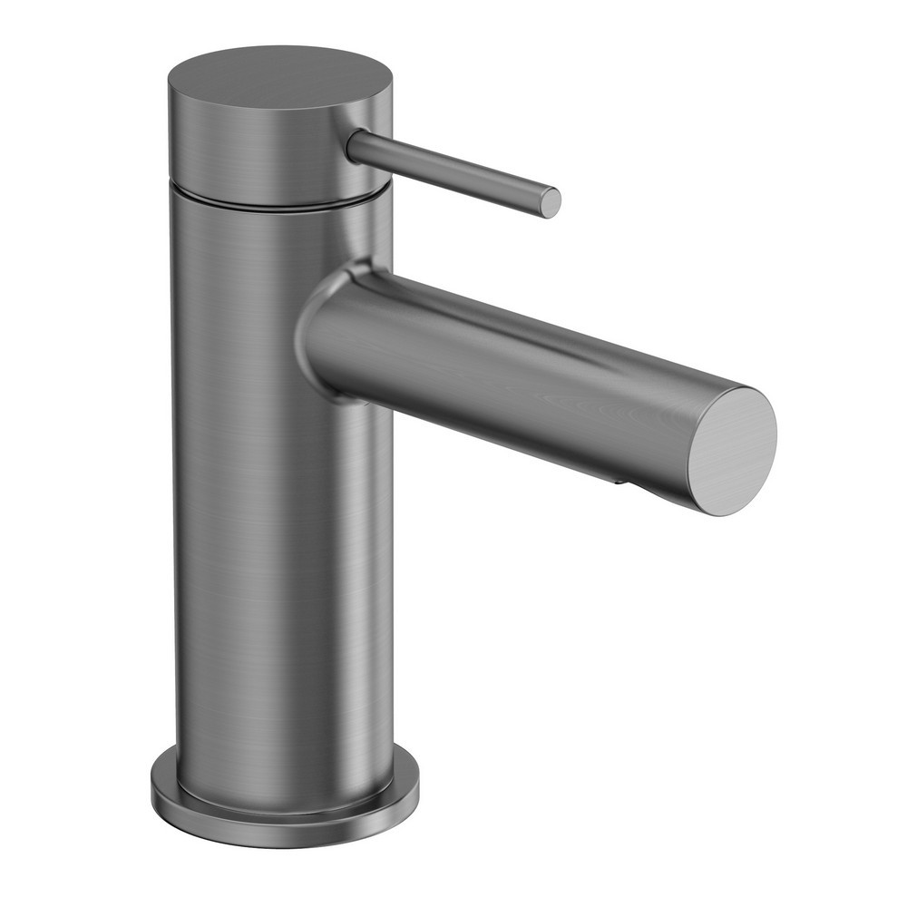 Tavistock Anthem Mini Basin Mixer with Click Waste in Gunmetal