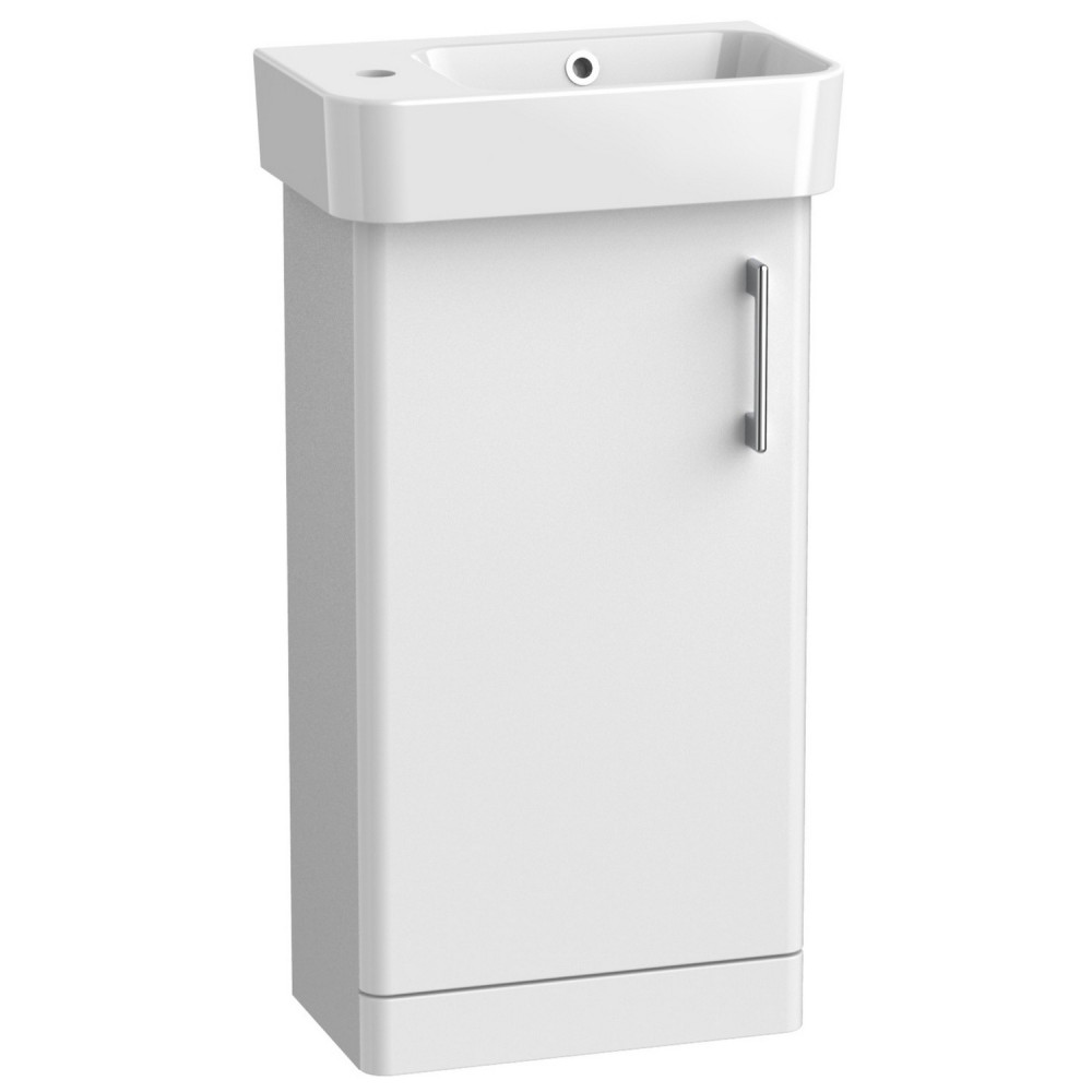 Tavistock Arlo Gloss White 400mm Cloakroom Vanity Unit and Basin