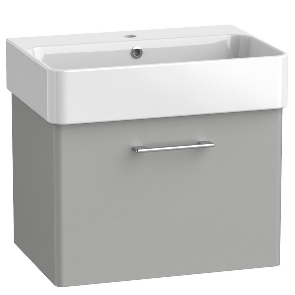 Tavistock Arlo Matt Light Grey 600mm Wall Hung Vanity Unit and Basin