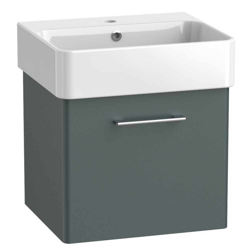Tavistock Arlo Matt Viridian Green 500mm Wall Hung Vanity Unit and Basin