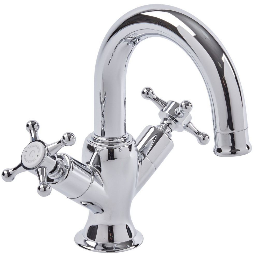 Tavistock Ashmore Basin Mixer with Waste in Chrome