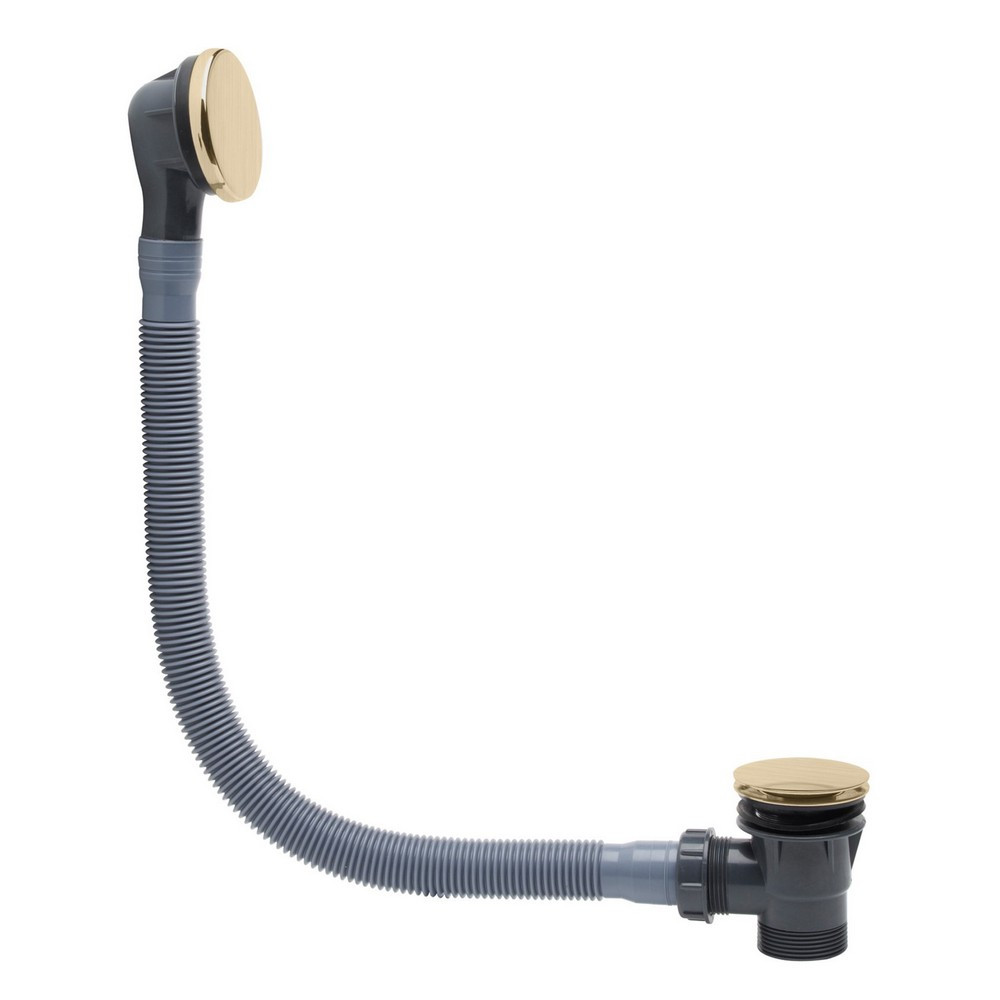 Tavistock Bath Sprung Waste with Overflow in Brushed Brass