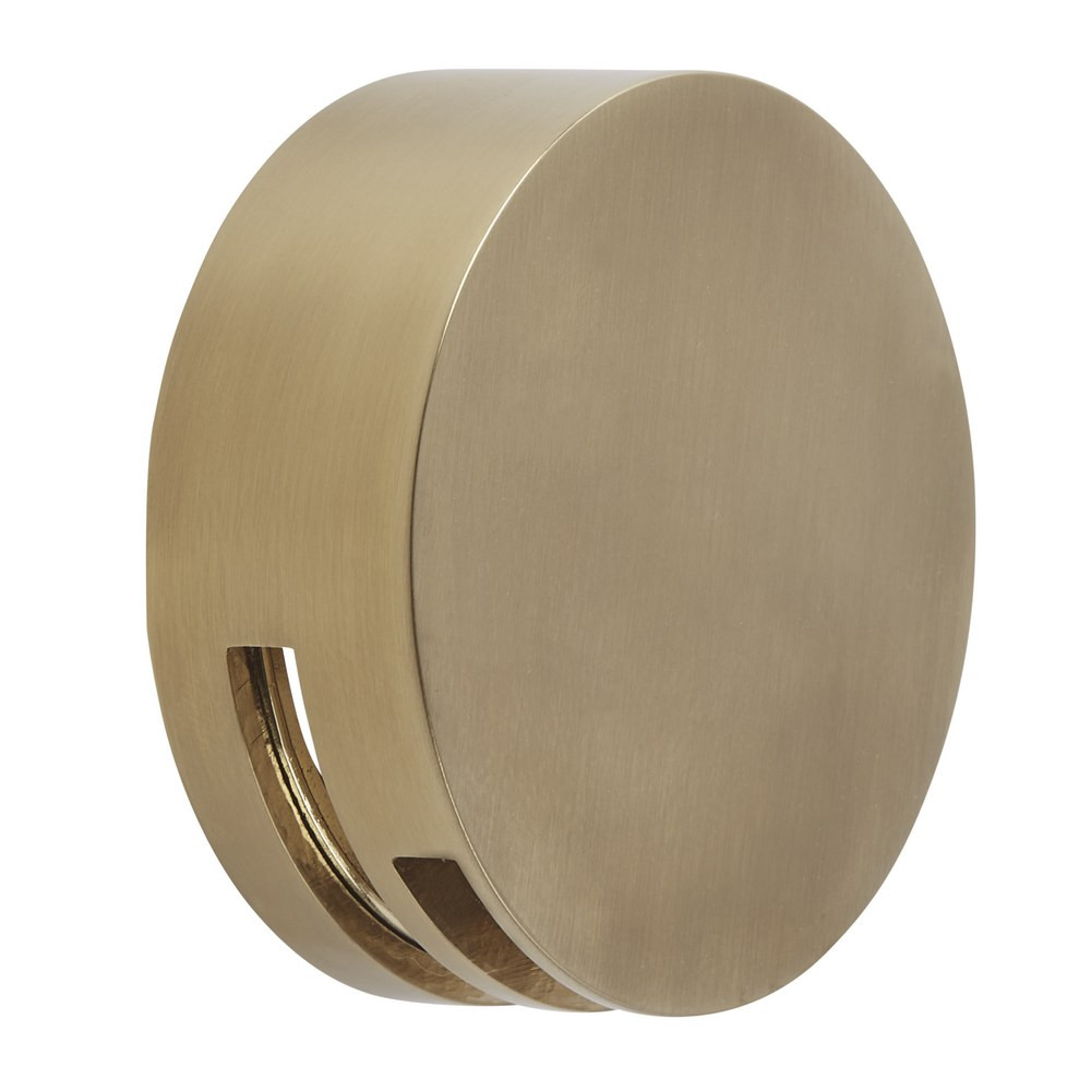 Tavistock Brushed Brass Round Overflow Bath Filler (1)