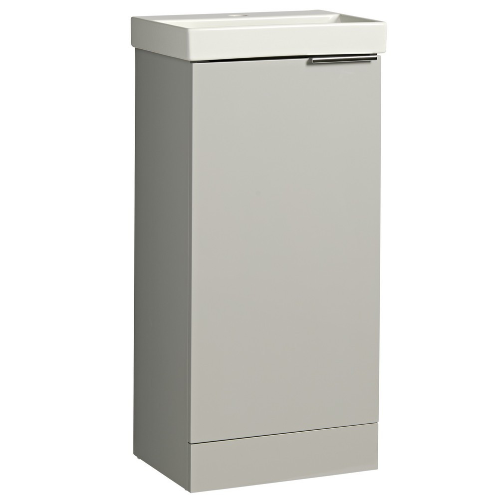Tavistock Cadence 400mm Cloakroom Unit in Gloss Light Grey with Basin