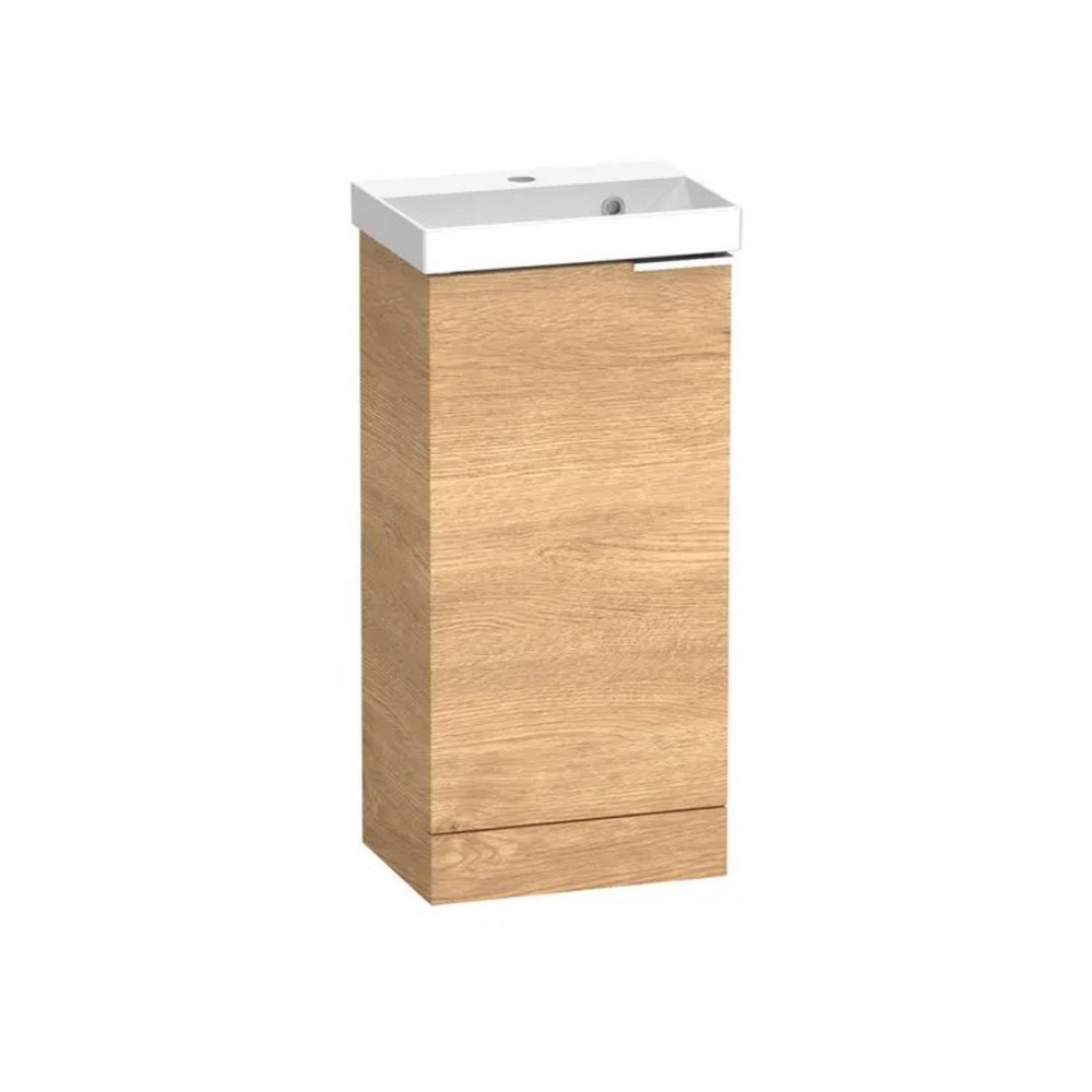 Tavistock Cadence 400mm Cloakroom Vanity Unit and Basin in Danish Oak