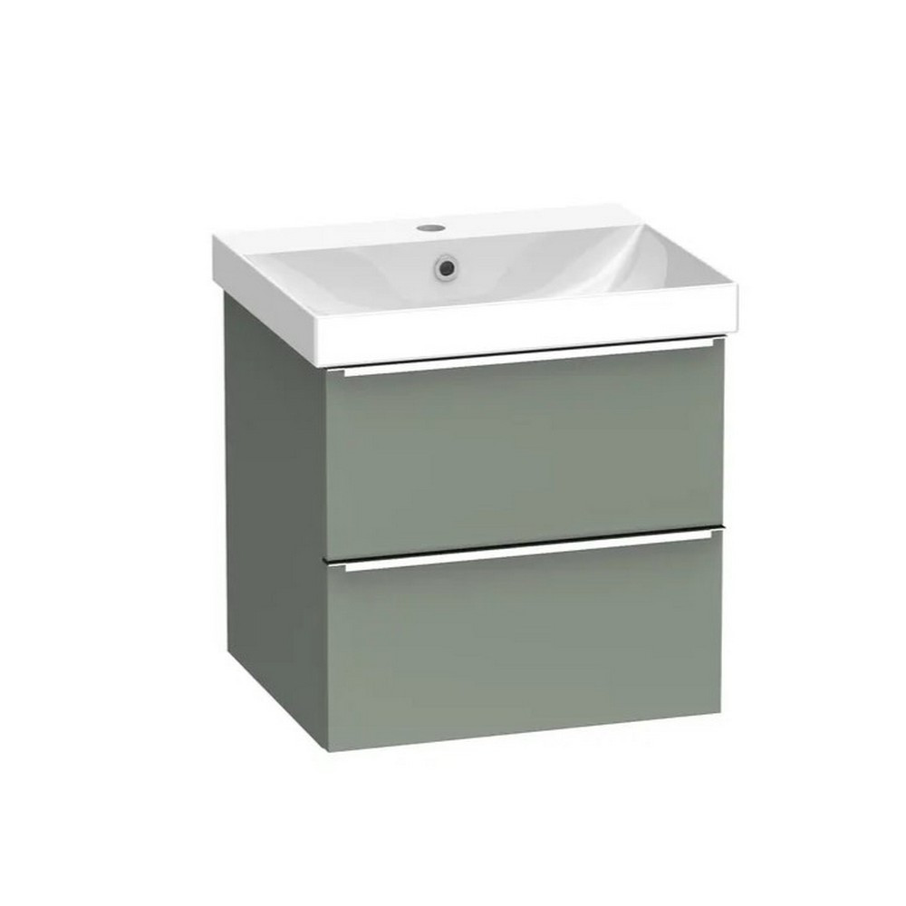 Tavistock Cadence 500mm Wall Hung Vanity Unit and Basin in Laurel Green