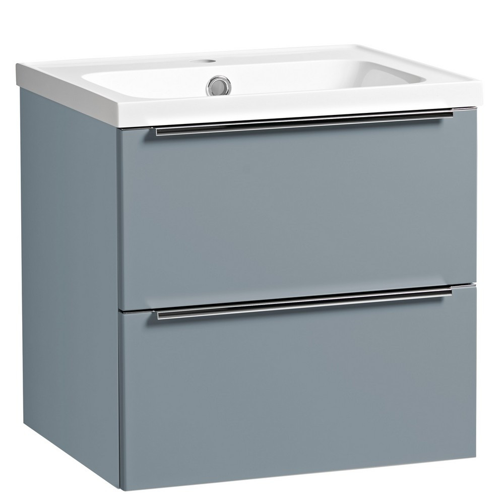 Tavistock Cadence 500mm Wall Mounted Unit in Gloss Spruce with Basin
