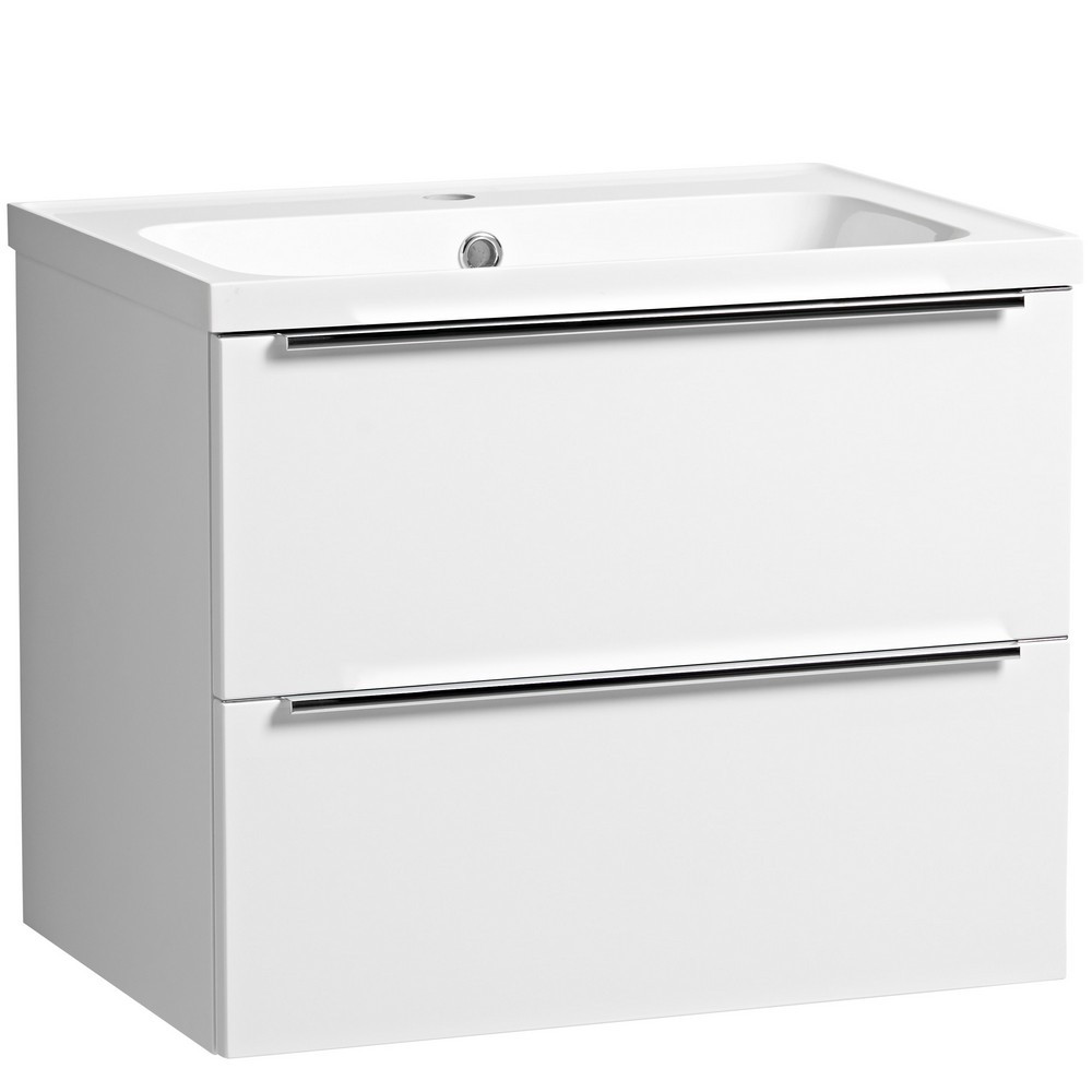 Tavistock Cadence 600mm Wall Mounted Unit in Gloss White with Basin
