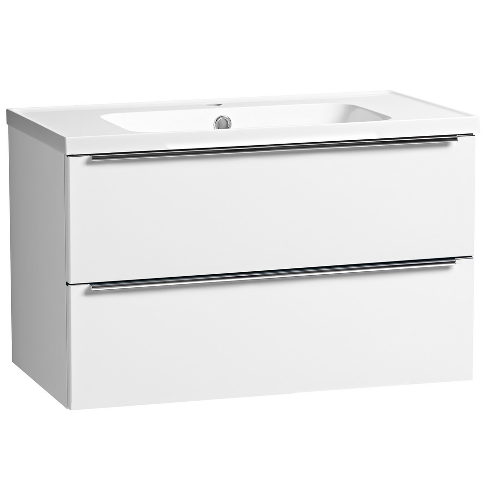 Tavistock Cadence 800mm Wall Mounted Unit in Gloss White with Basin