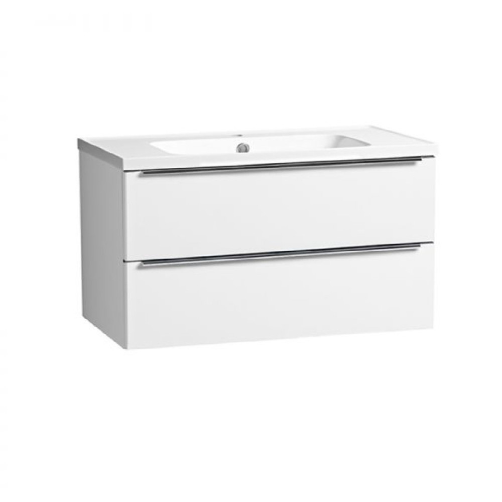 Tavistock Cadence 800mm Wall Mounted Unit in Gloss White with Basin (1)