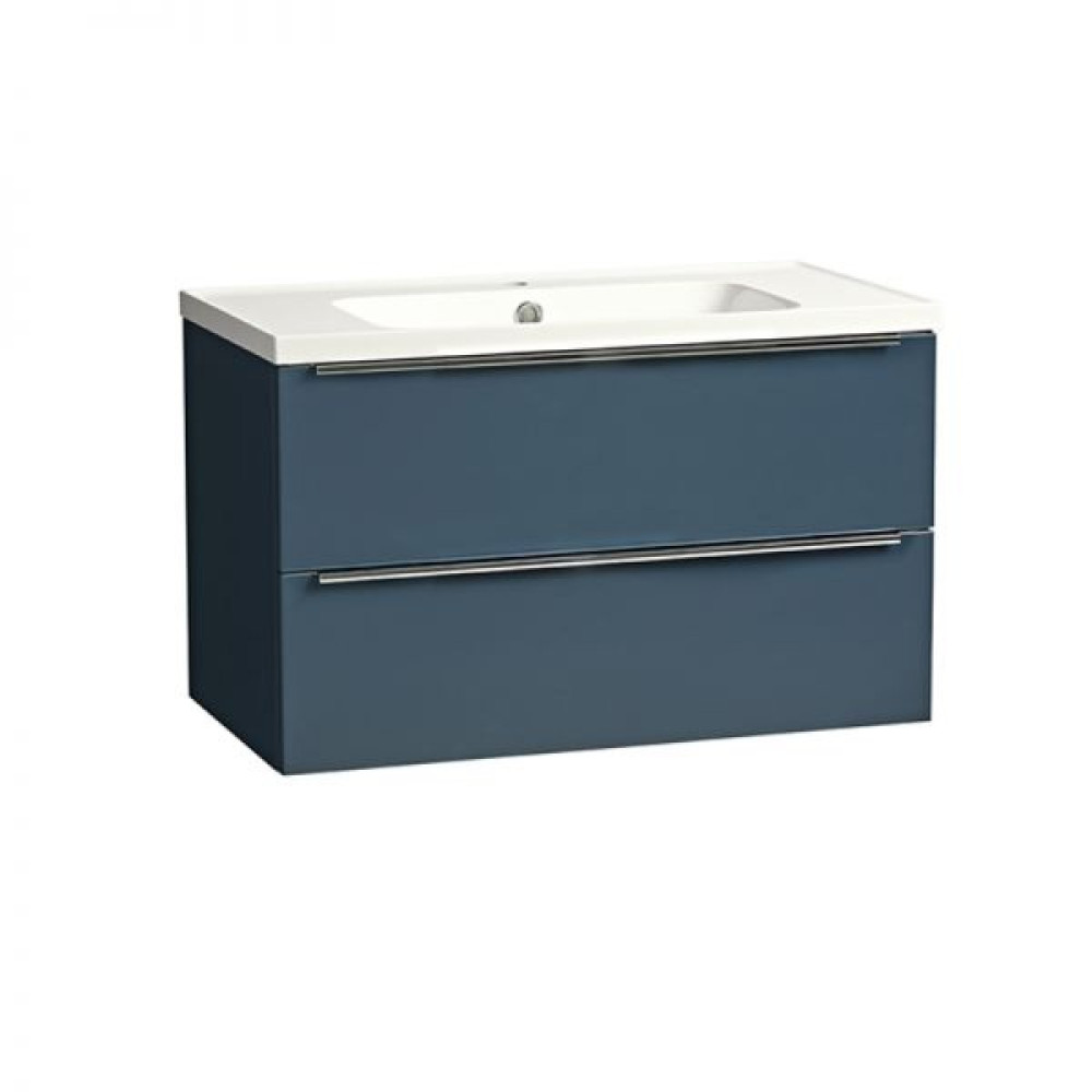 Tavistock Cadence 800mm Wall Mounted Unit in Oxford Blue with Basin (1)