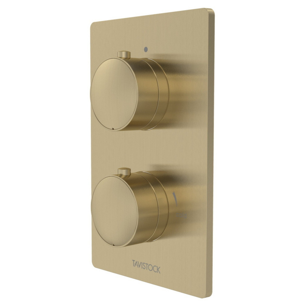 Tavistock Cohort Brushed Brass Concealed Shower Valve