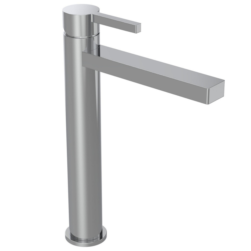 Tavistock Cohort Cross Chrome Tall Basin Mixer with Waste
