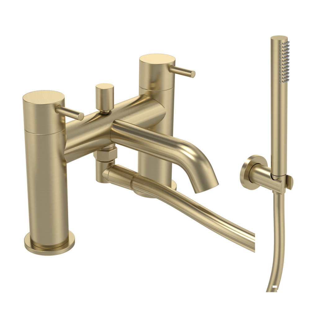 Tavistock Cohort Lever Brushed Brass Bath Shower Mixer
