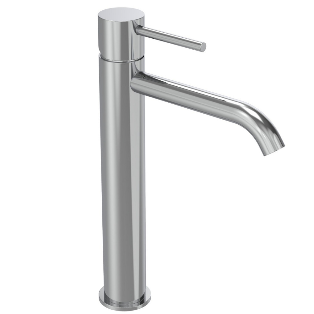 Tavistock Cohort Lever Chrome Tall Basin Mixer with Waste