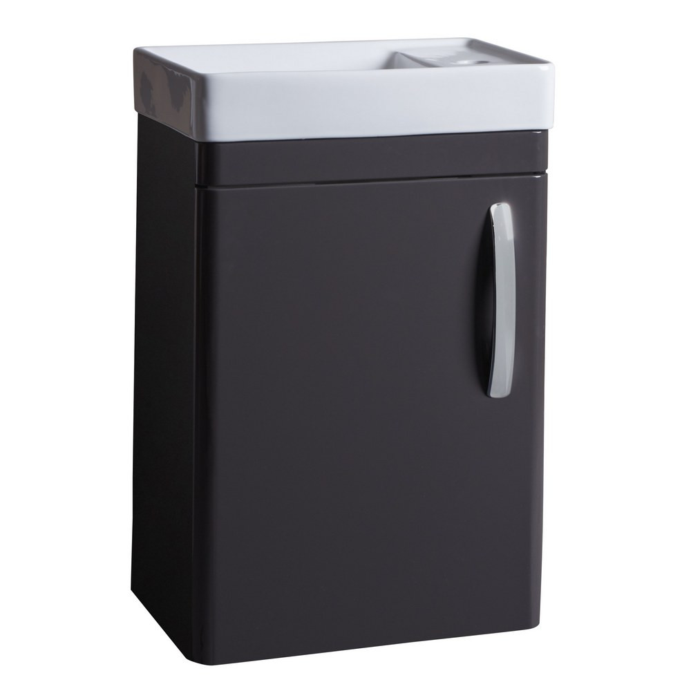 Tavistock Compass 450mm Wall Hung Cloakroom Vanity Unit in Gloss Clay